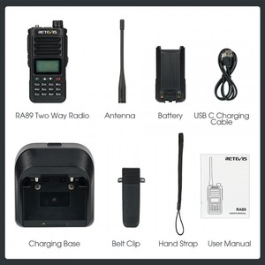 Retevis <span class=keywords><strong>RA89</strong></span> UV dual-band walkie-talkie กันน้ำระดับ IP68ชาร์จ Type-C Dual-Watch/ฟังก์ชั่นสแตนด์บายคู่ RX ENC - Product Image 3