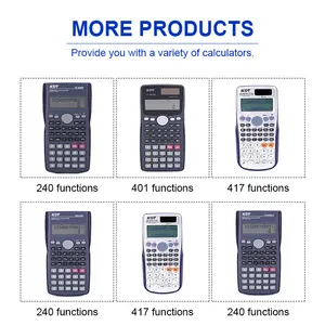Dm-991Es Plus Oem Odm 417 Multifungsi Kalkulator Ilmiah Pelajar dengan Tampilan 2 Baris