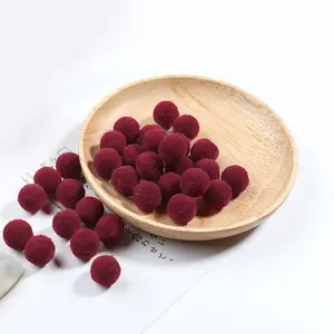 Boule de pompons en peluche doux et moelleux 20mm ponpoms bricolage à la main couture artisanat enfants jouet décor de mariage - Product Image 4