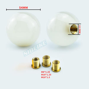 Pomello del cambio acrilico <span class=keywords><strong>di</strong></span> messa a punto luce notturna luminosa a sfera rotonda modificata manopola del cambio da corsa alla deriva per universale - Product Image 4