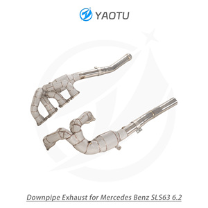 Colector de Escape de Acero Inoxidable YT para Mercedes Benz SLS63 6.2 con Catalizador y Aislamiento Térmico, Piezas de Auto de Alto Rendimiento - Product Image 3
