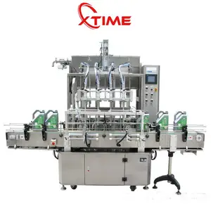 Automatic Spray Deodorant Hotel Shampoo Bottle Body Butter Shower Gel Filling Machine / Mouth Wash Bottling Machine Line