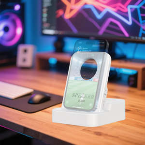 Haut-parleur sans fil pour support de téléphone portable No BT Bluetooth Pairing 9D Panoramic <span class=keywords><strong>TV</strong></span> Series Watching Magic Small Speaker - Product Image 6