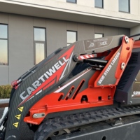 Mini chenille Skid Steer fabricant petit chargeur de dérapage utiliser entrepôt chargeur agricole Compact EPA Euro5 chargeur chinois