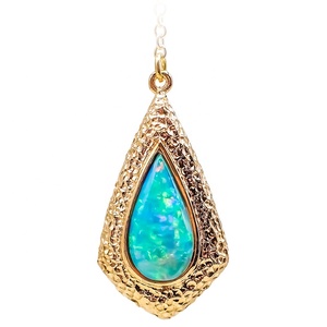 Fine Jewelry Designer Vermeil Gold Solid 925 Sterling Silver Handmade High Grade Teardrop Opal Tassel <strong>Drop</strong> <strong>Earrings</strong> for Women - Product Image 4