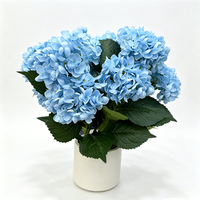 Arbre d'hortensia artificiel réaliste en pot, fausse plante d'hortensia, faux bonsaï pour intérieur, maison, bureau, hall d'hôtel, mariage