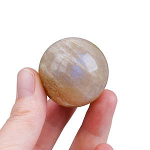 Sfera di <span class=keywords><strong>Cristallo</strong></span> Naturale in Pietra di Luna Lucidata, Mini Sfera Decorativa per Cristalloterapia, Vendita all'Ingrosso - Product Image 1