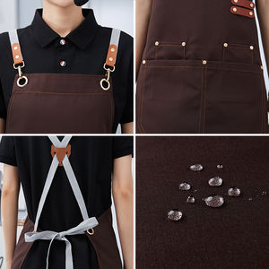 Tablier de cuisine personnalisé tablier de <span class=keywords><strong>barbecue</strong></span> imperméable à l'eau clinique vente en gros cuisine asiatique restaurant personnalisé graphique Tablier de chef - Product Image 2