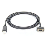 Adaptador Convertidor USB 2.0/3.0 a DB9 RS232 Macho/Hembra de Perfil Bajo con Chip FTDI para Báscula Electrónica y Caja Registradora