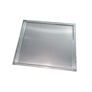 מחיר סיטונאי 10 x10 אינץ אלומיניום פיצה מרובע מגש אפייה דיטרוט בסגנון פיצה - Product Image 4