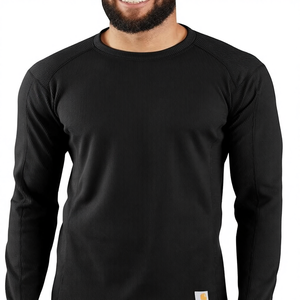 Sous-vêtement <span class=keywords><strong>de</strong></span> base vintage mi-lourd MBL113 pour homme, col rond classique, sans impression - Product Image 1
