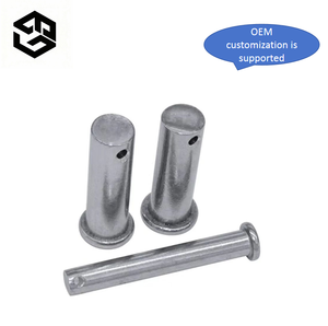 Goupille de positionnement à tête plate de 6mm de diamètre finition noire/brillante avec trou - Product Image 4