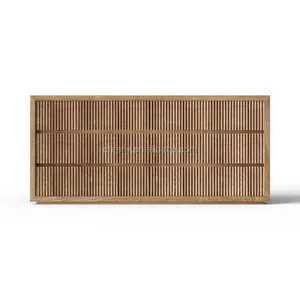 FERLY Modern Wood Fluted Dressers 9 Drawers Bedroom Furniture Cabinet Wood Modern Dresser Cabinet