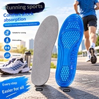 Semelles intérieures en velours TPE pour chaussures de sport, unisexes, à motif nid d'abeille, antidérapantes, absorbant les chocs, douces, respirantes, absorbant la transpiration