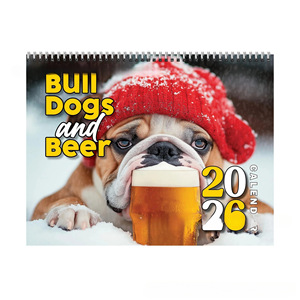 Calendario da Tavolo Rettangolare 2026 di Alta Qualità Ecologico con Animali, 12 Disegni Unici e Divertenti - Product Image 5