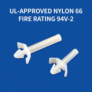 KSS PC Board Isolation <b>Posts</b> PS Series Nylon 66 White 27.7mm Fire Rating 94V-2 RoHS Certified for PCB Support - Product Image 2
