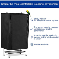 Nouvelle cage à oiseaux d'extérieur, auvent de cage à animaux étanche, couverture anti-poussière domestique revêtue d'argent pour éviter la pluie