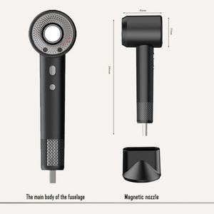 Asciugacapelli a ioni negativi per la casa potente ad alta velocità con tecnologia nera senza foglie sia l'aria calda fredda che offre un professionista - Product Image 2