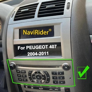 Pannello di controllo dell'autoradio in stile OEM per controllare lo schermo Android per <span class=keywords><strong>Peugeot</strong></span> <span class=keywords><strong>407</strong></span> 2004 - 2011 lettore Video per auto colore nero/grigio - Product Image 4