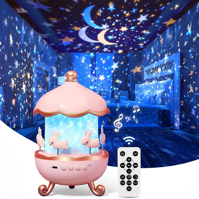72 Light Modes Sound Machine Baby Night Light Star Lights for Bedroom