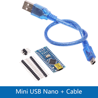 Puissant Mini/Type-C/Micro USB Nano 3.0-Contrôleur Nano Compatible Bootloader pour Arduino. Pilote USB CH340 16Mhz ATMEGA328P.