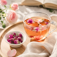 Thé de roses séchées de qualité supérieure, bourgeons de fleurs de rose naturels, qualité alimentaire, thé en vrac, fournisseur en gros pour la vente au détail
