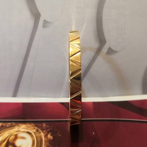 18K altın kaplama paslanmaz çelik takı manşet bileklik bilezik kadınlar için altın renk basit Punk <span class=keywords><strong>Viking</strong></span> bilezik BD192009 - Product Image 4