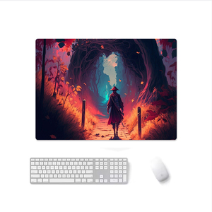 Mauspad clavier de bureau tapis de souris Anime Girls <span class=keywords><strong>Gamer</strong></span> grand tapis de bureau personnalisé tapis de souris en verre <span class=keywords><strong>Xxl</strong></span> - Product Image 1