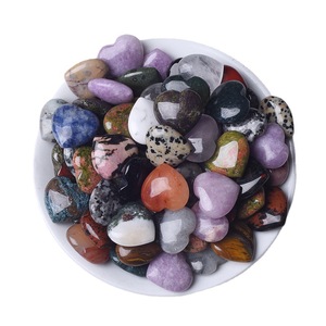 Precio de fábrica Cristal natural y piedras 2cm Corazón Regalo Amor Decoración Regalo <span class=keywords><strong>Riki</strong></span> Gemstone Crafts. - Product Image 4