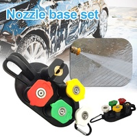 Support de buse de pulvérisation pour nettoyeur haute pression, raccord 1/4 pouce, lance de lavage, perche d'extension