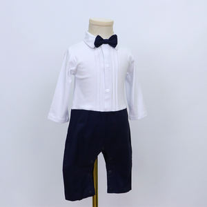 Costume de tailcoat <span class=keywords><strong>pour</strong></span> garçon bleu Offre Spéciale Barboteuse et manteau <span class=keywords><strong>pour</strong></span> bébé Vêtements de baptême <span class=keywords><strong>pour</strong></span> bébé garçon - Product Image 5