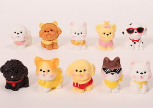 Figuras Miniatura de Resina de Animales de Dibujos Animados, Perro Caniche, Dálmata, Corgi, Cachorro, Accesorios para Acuario, Escritorio, Jardín de Hadas, Venta al Por Mayor - Product Image 4
