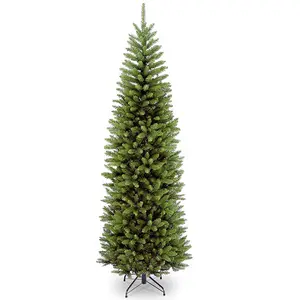 工場供給家の装飾クリスマス2.25m7.5フィートフロアスタンドプラスチックツリー950ヘッド超厚い葉