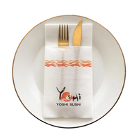 Top Qualité Airlaid Serviette Linge Sensation Couverts Serviettes De Poche Restaurant Dîner Serviettes Avec Logo