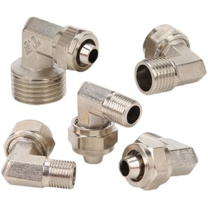 Liyuan Pneumatic Hose <b>Quick</b> Connect Fitting 8mm 6mm 10mm 12mm 16mm Right Angle Elbow Die Cast Metal <b>Connector</b> - Product Image 2