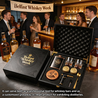 Belfast Whiskey Week Whiskey Smoker Kit voor distilleerderijen, bars, restaurants, cadeauwinkels, rechtstreeks van de fabriek, met houtchips en brander