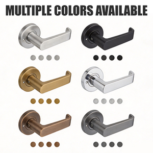 TIANYI Manija de Puerta Moderna con Acabado Satinado, Roseta Redonda, Seguridad para Interiores, Comercial, Cerradura para Puerta Contra Incendios - Product Image 2