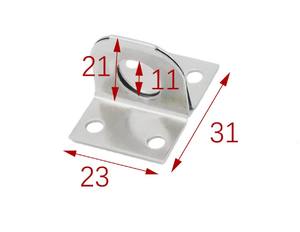 헤비 듀티 1.8mm 두께 해스프 액세서리 포함 304 스테인리스 스틸 해스프 가구 힌지 - Product Image 2