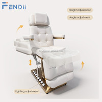 Table de massage électrique moderne en gros pour salon et spa, fauteuil de beauté réglable pour soins du visage