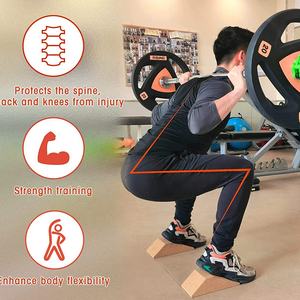 CHENGMO SPORTS vendita calda sughero Squat Wedge Calf barella Squat Wedge Block Heel elevato Squat Wedge <span class=keywords><strong>per</strong></span> sollevamento pesi - Product Image 3