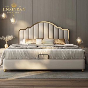 Lit moderne de luxe, doux et confortable, <span class=keywords><strong>taille</strong></span> Queen/<span class=keywords><strong>King</strong></span>, avec rangement, rembourré, meubles de chambre à coucher assemblés - Product Image 2