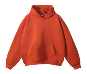 Sweat à capuche unisexe surdimensionné en molleton de coton lourd 500 g/m² personnalisable, streetwear, impression 3D en relief - Product Image 1