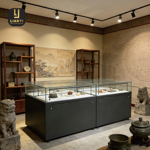 Museum Grade LED Lit Showcase with Anti UV Low Reflection Glass Coating Security Lock Customizable for Luxury Retail & ODM - Product Image 1