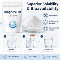 Complément alimentaire en poudre de citrate de magnésium OEM, spécialement formulé pour le soutien nutritionnel et corporel quotidien des adultes