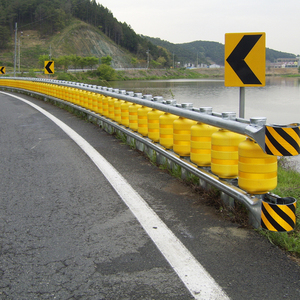 Expressway rotatif seau garde-corps EVA réfléchissant tambour rotatif route garde-corps nouveau Type de roulement seau garde-corps - Product Image 5