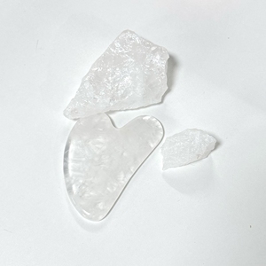 Tabla de Guasha de Jade Cristalino Blanco Natural de Fábrica para Masajeador Facial - Product Image 3