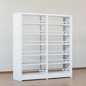 Estantería de acero de una sola cara para librerías, estantería de exhibición para librerías, estantería para bibliotecas - Product Image 2
