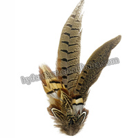 Kustom asli Trim bulu topi Pin topi Trim bulu untuk DIY kerajinan pria koboi Fedora topi kostum Cosplay Millinery Aksesori rambut