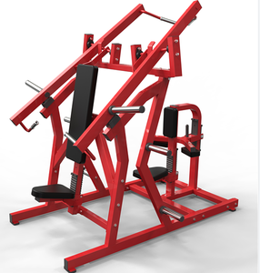 Appareil de fitness commercial Iso-latéral à charge libre pour pectoraux/dos, incluant Presse pectorale assise inclinée et Machine à tirage dorsal, en acier - Product Image 1