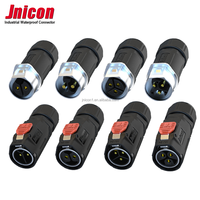 Jnicon MJ24 IP67 Connecteurs étanches pour Ebike Li-on Batteries Câble Fil 2 3 4 5 Pin Plug Socket Panel Mount